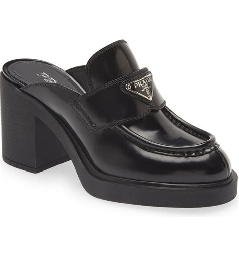 prada mule heel|prada chunky loafer.